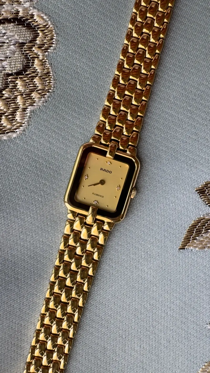 Rado Florence Diamond Dial Vintage Watch