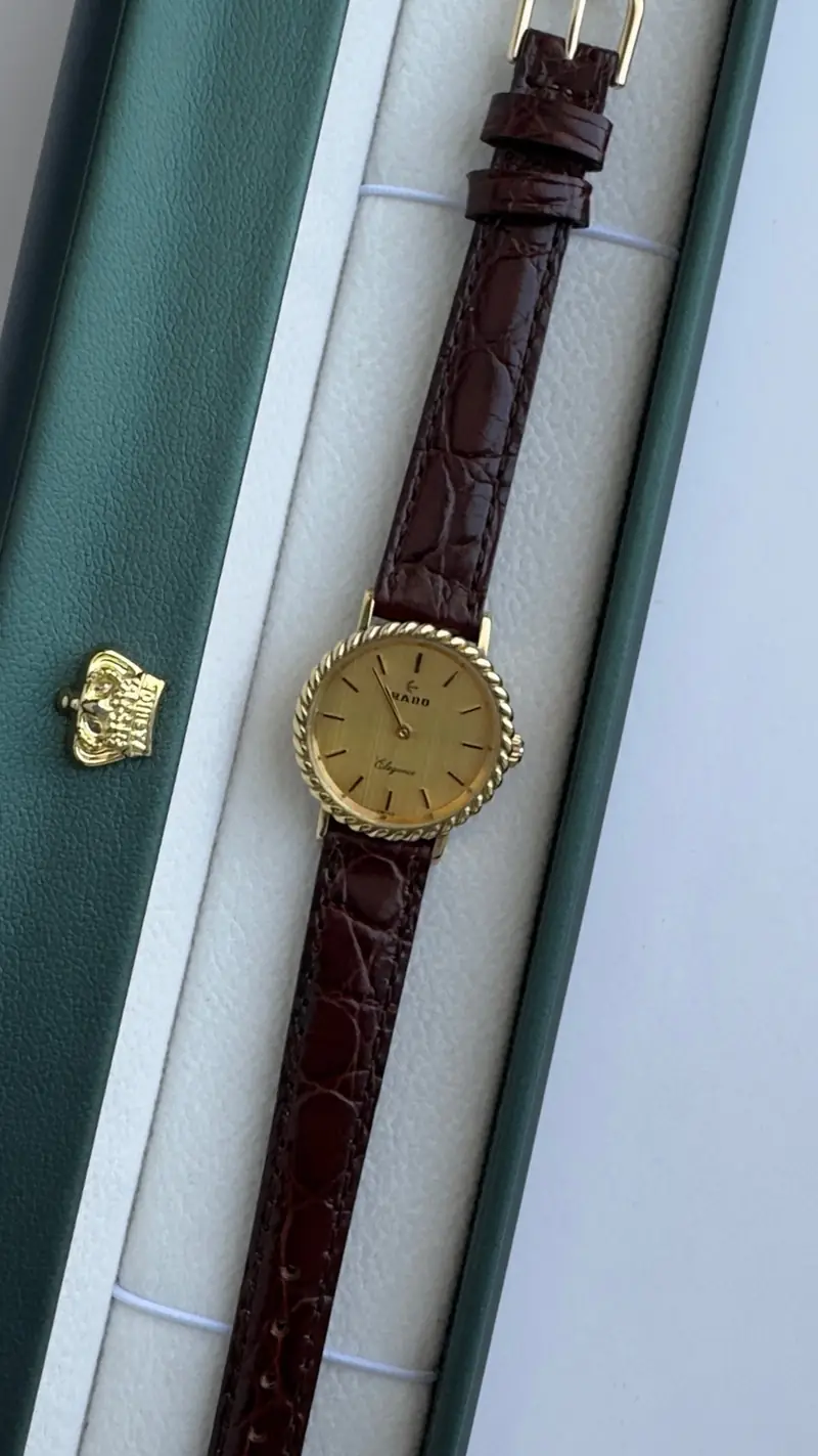 Vintage Rado Elegance Gold-Tone Watch — image 6