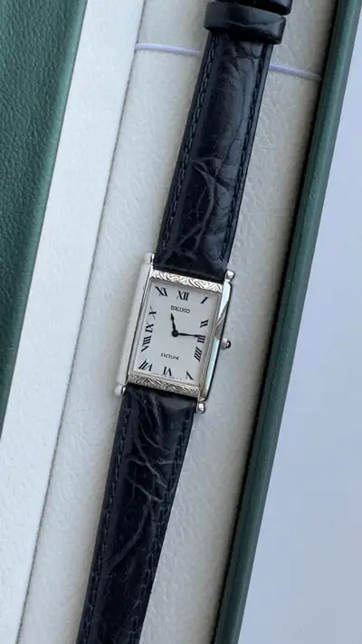 Seiko Exceline Rectangular Vintage Watch 4