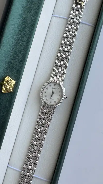Citizen Exceed Textured Silver-Tone Bracelet Watch 7