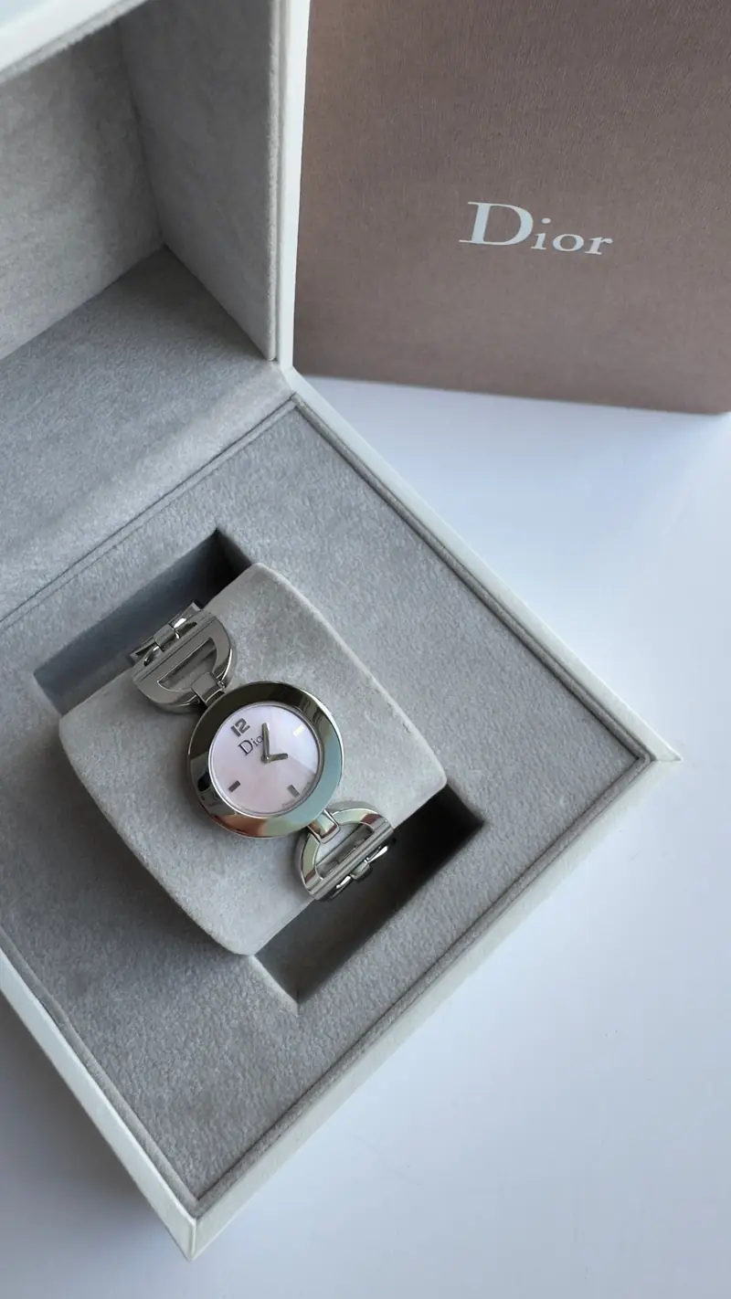 Christian Dior Silver-Tone Bracelet Watch