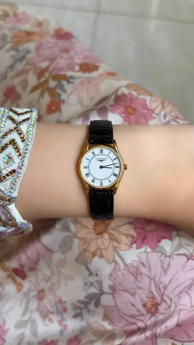 Longines Roman Numeral Gold-Tone Watch 9