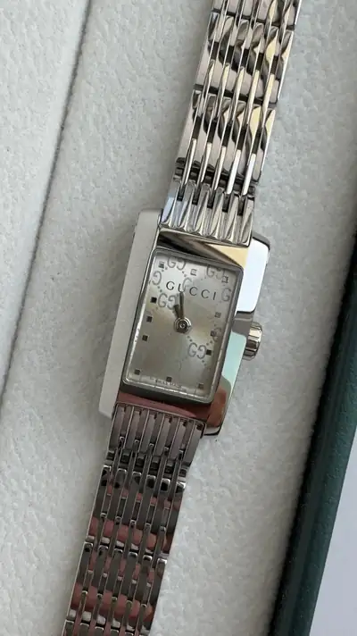 Gucci Rectangular GG Dial Watch 2