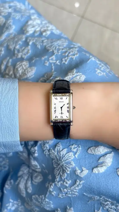Seiko Exceline Rectangular Vintage Watch 8