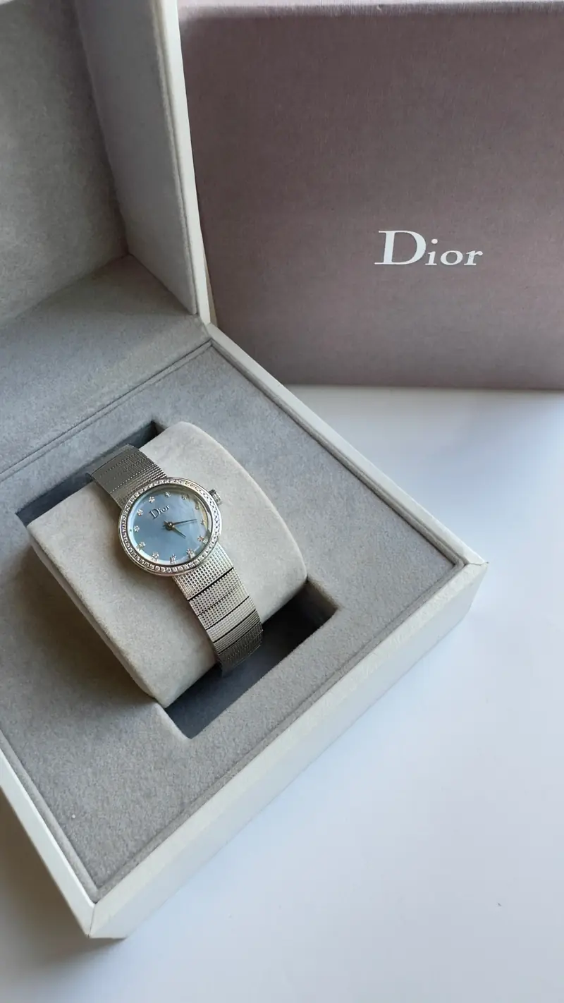 Dior Blue Mother-of-Pearl Diamond Watch