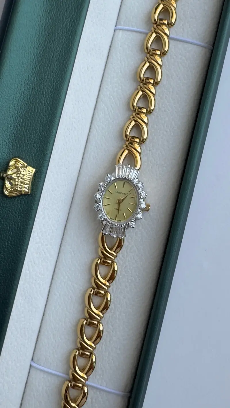 Elegant Jules Jurgensen Crystal Watch — image 4