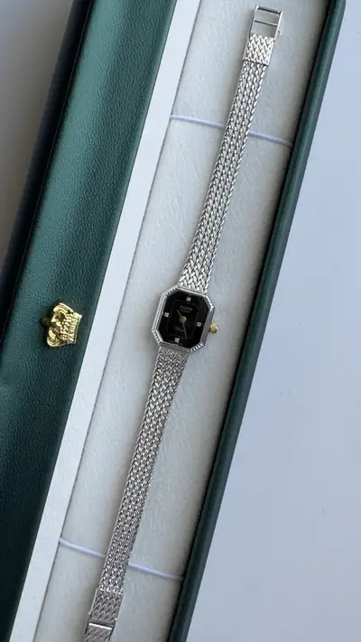 Rado Black Dial Woven Bracelet Watch 7