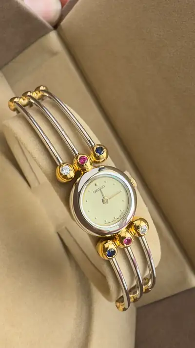 Seiko Gemstone Accent Bangle Watch 3