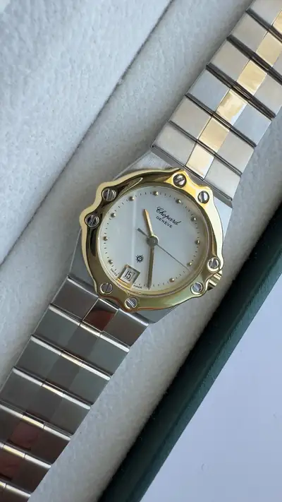 Chopard Two-Tone Stainless Steel & 18K Yellow Gold Bezel Watch 8