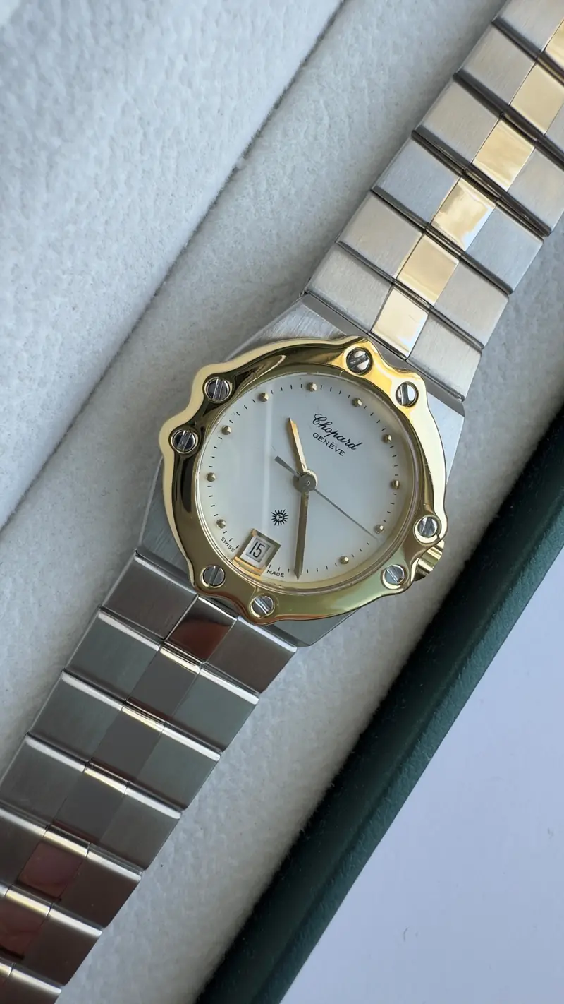 Chopard Two-Tone Stainless Steel & 18K Yellow Gold Bezel Watch — image 8