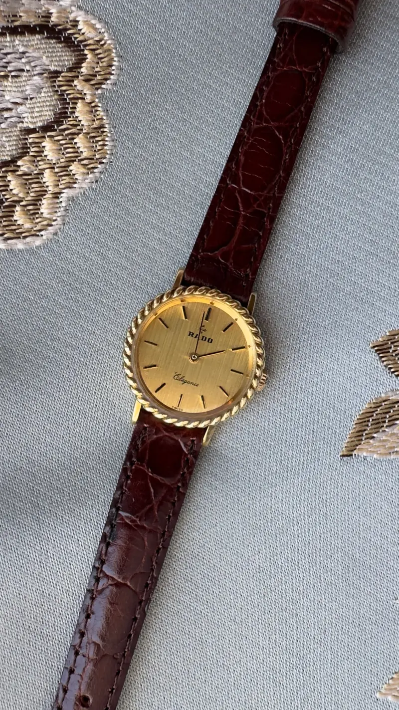 Vintage Rado Elegance Gold-Tone Watch