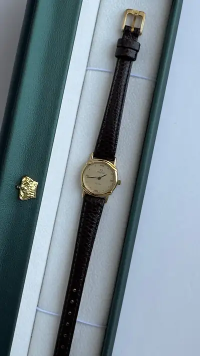 Classic Omega De Ville Textured Dial Watch_1 6