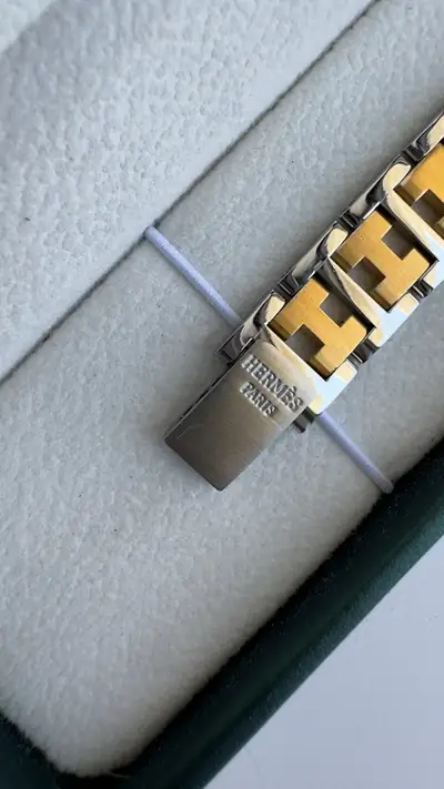 Hermès Two-Tone H-Link Vintage Watch 7