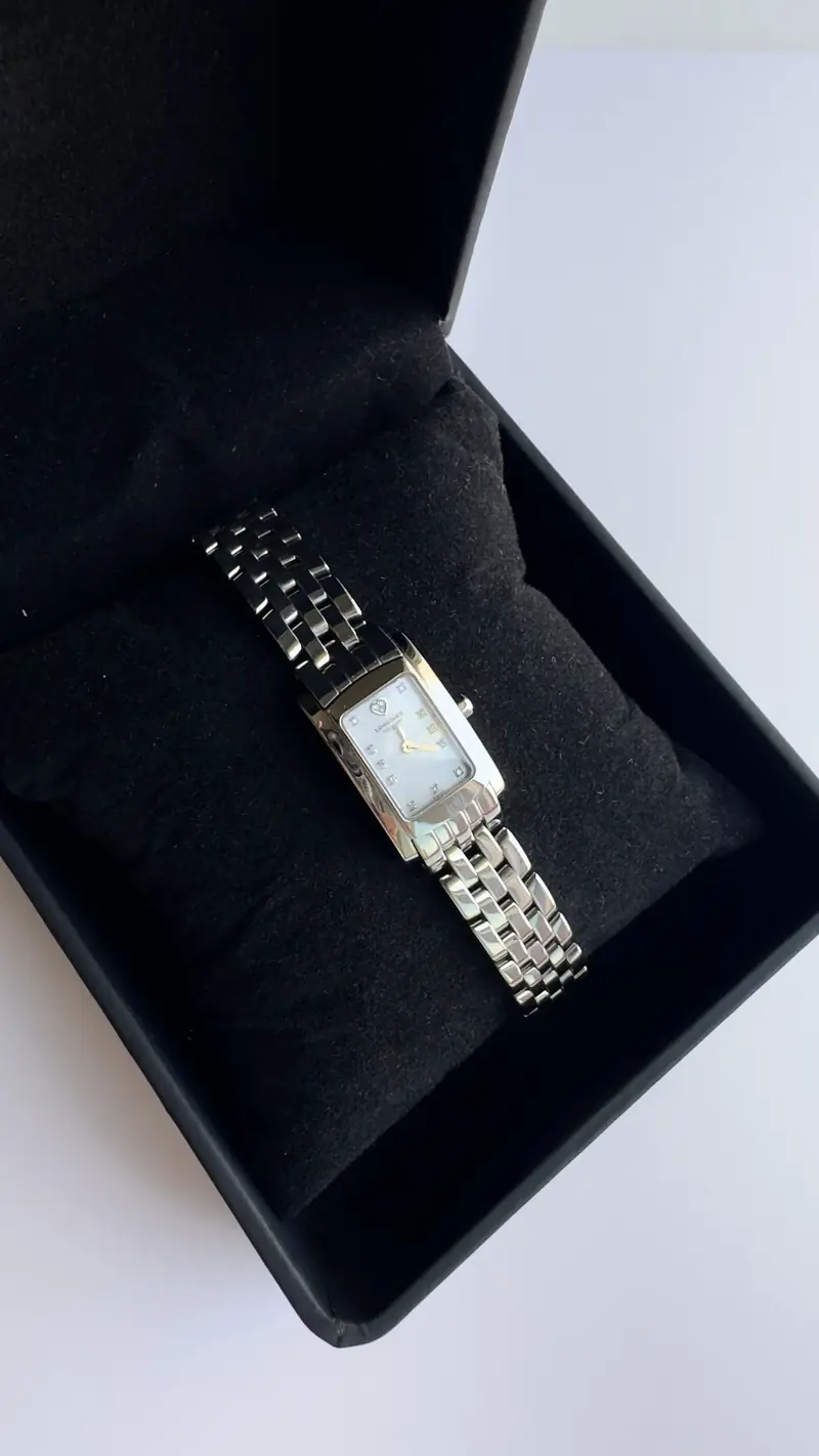 Discontinued Longines women’s stainless steel watch