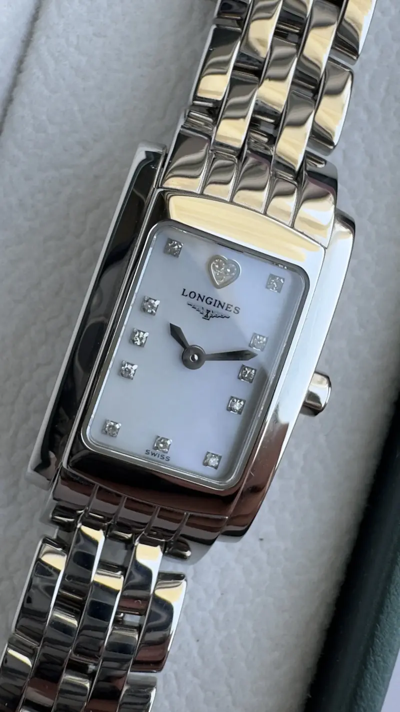 Discontinued Longines women’s stainless steel watch — image 3