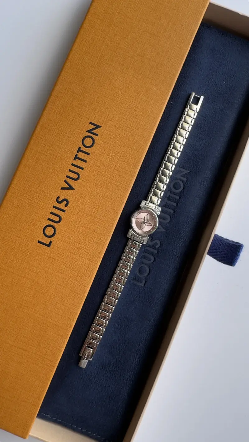 Elegant Louis Vuitton Women’s Watch with Pink Dial