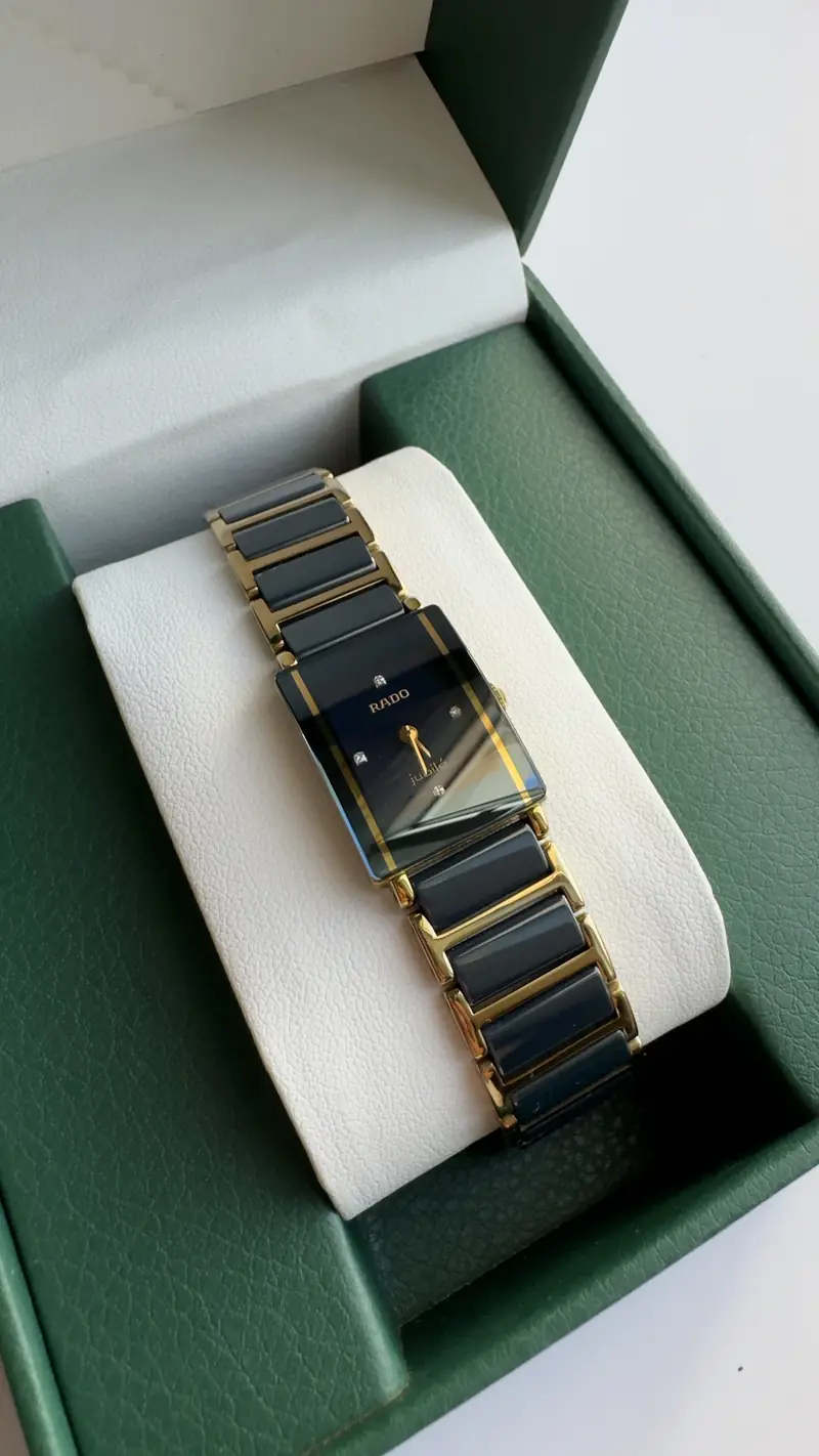 Vintage Rado Jubilé Black Ceramic Watch