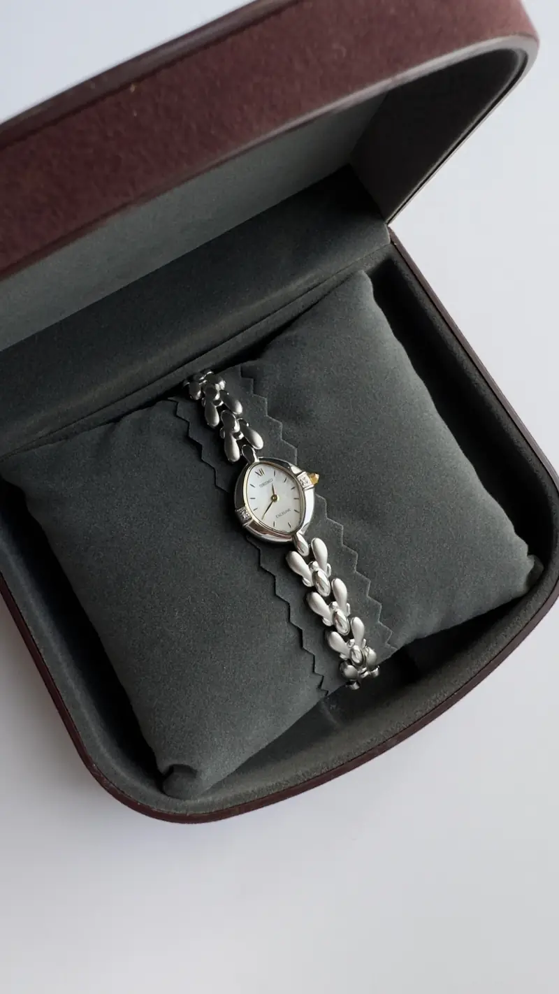 Seiko Exceline Vintage Mother of Pearl Watch