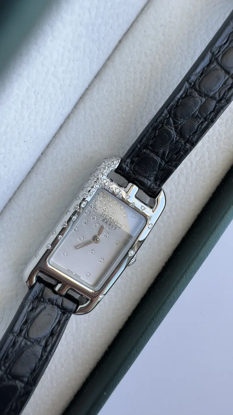 Graceful Hermès Nantucket Diamond Watch — image 6