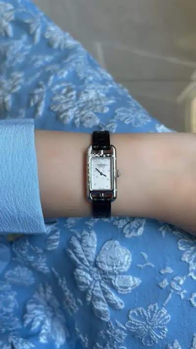 Graceful Hermès Nantucket Diamond Watch 8