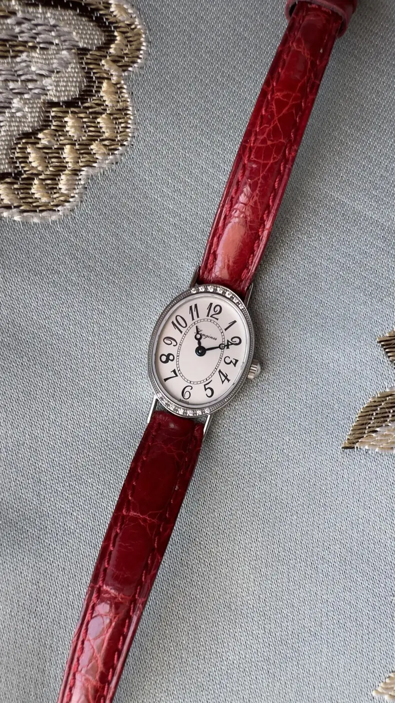 Graceful Longines Diamond Bezel Watch