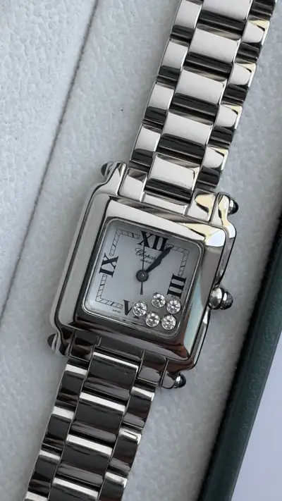 Iconic Chopard Happy Sport Floating Diamonds Watch 2