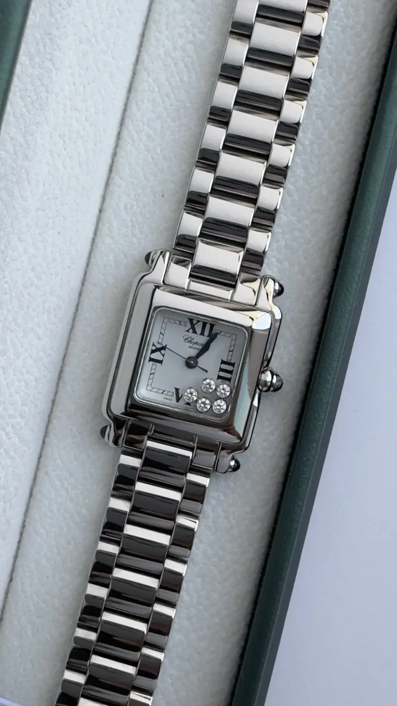 Iconic Chopard Happy Sport Floating Diamonds Watch — image 4
