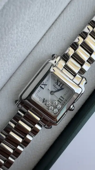 Iconic Chopard Happy Sport Floating Diamonds Watch 5