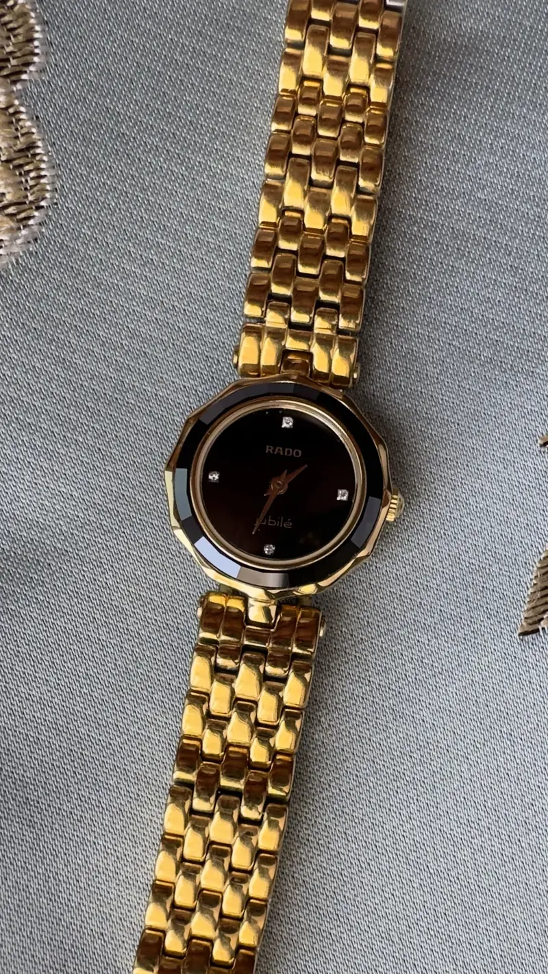 Elegant Rado Jubile Black Dial Watch