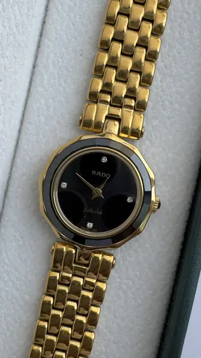 Elegant Rado Jubile Black Dial Watch 2