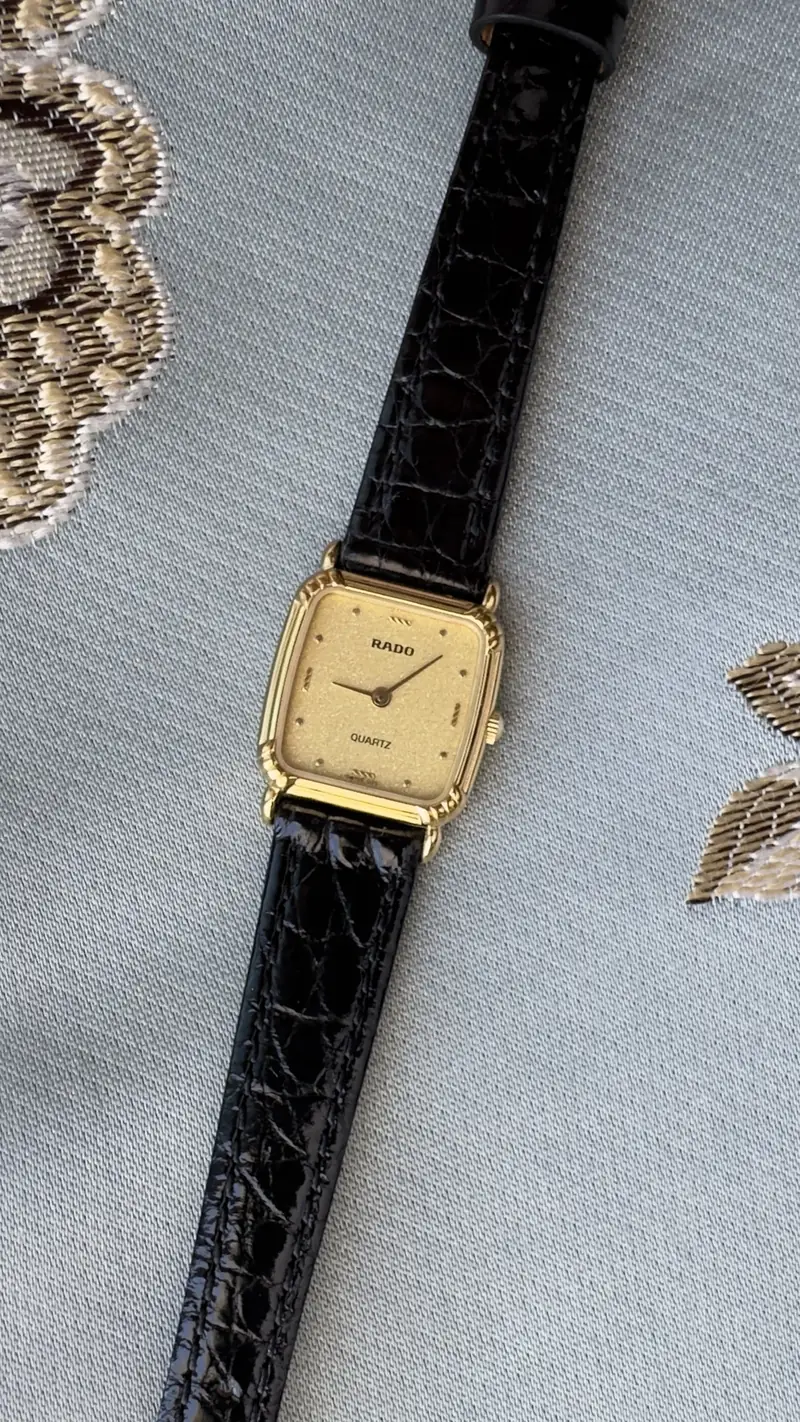 Classic Rado Gold Dial Watch