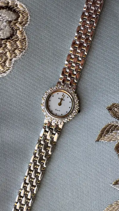 Rado Zircon Bezel Two-Tone Bracelet Watch 1