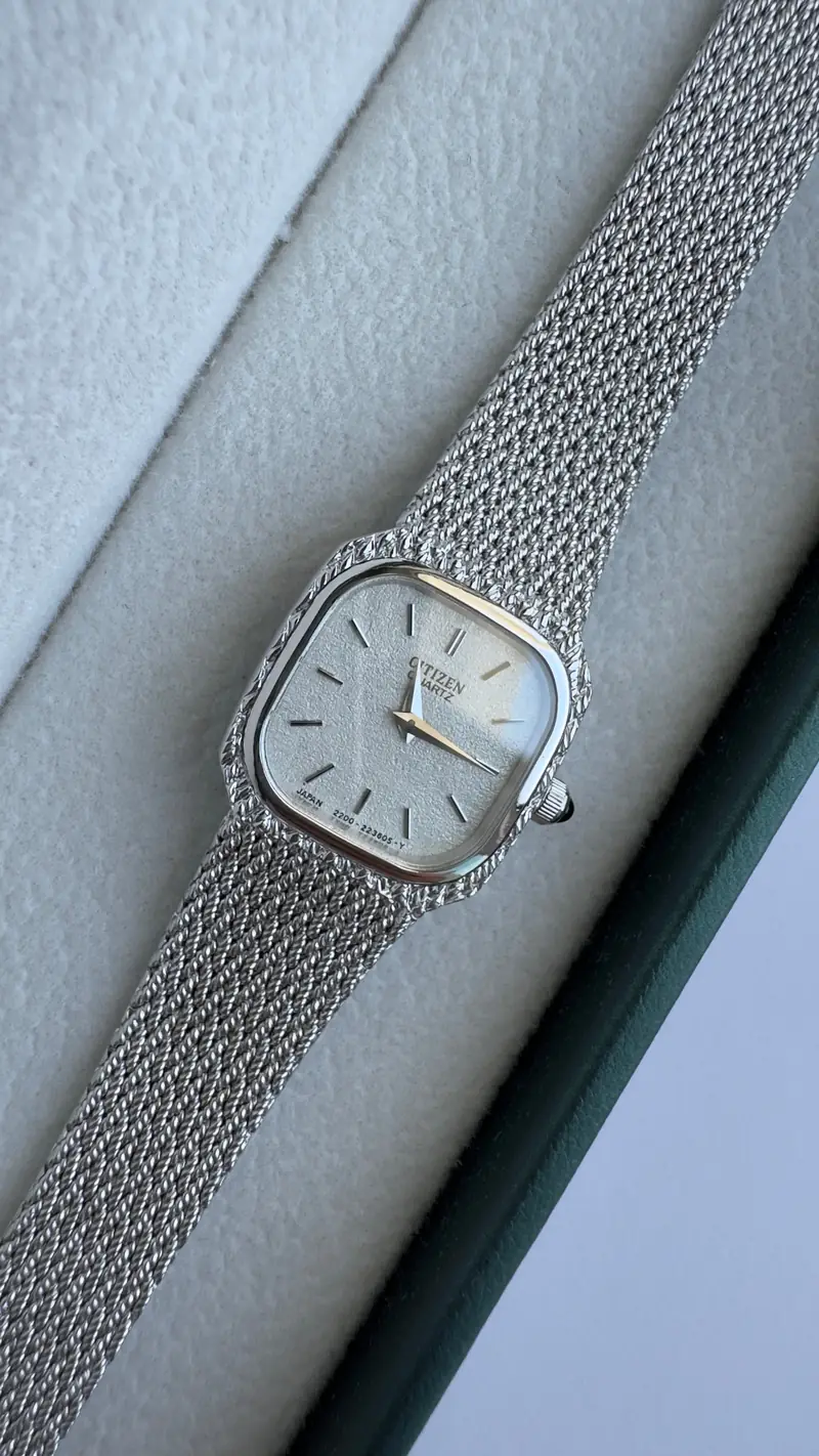 Citizen Square Silver-Tone Mesh Watch — image 8