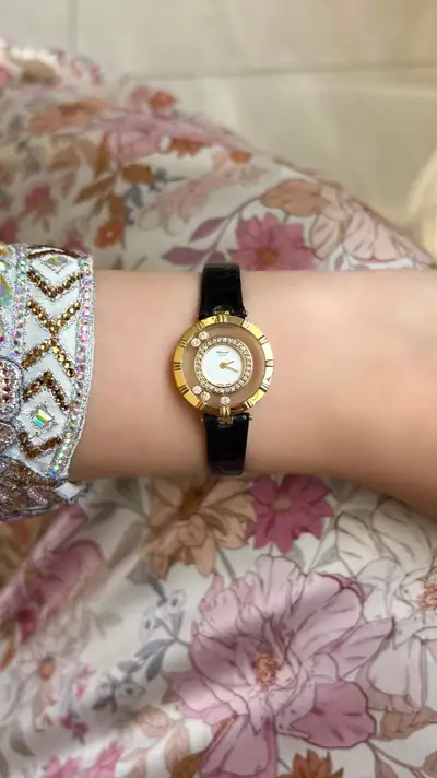 Chopard Happy Diamonds 18K Yellow Gold Diamond Watch 9
