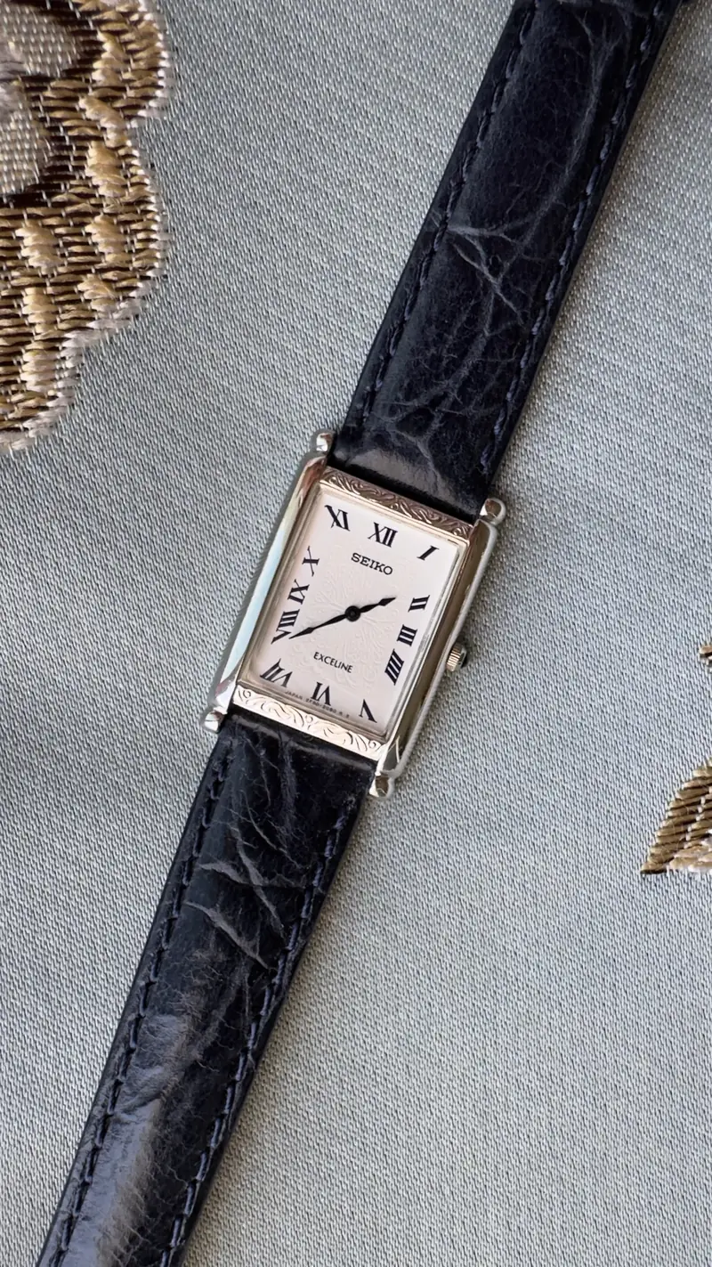 Seiko Exceline Rectangular Vintage Watch