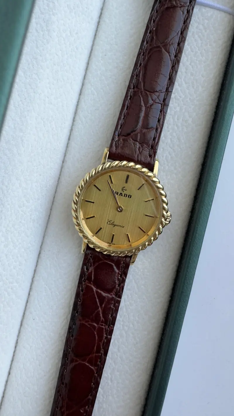 Vintage Rado Elegance Gold-Tone Watch — image 3