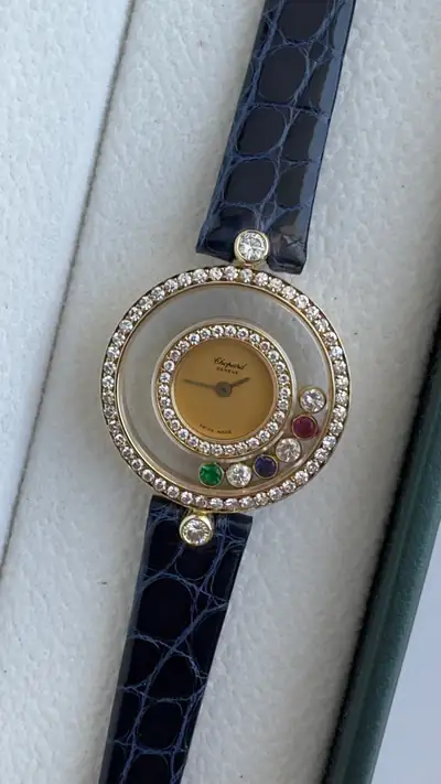 Chopard Happy Diamonds 18K Yellow Gold Vintage Watch 3