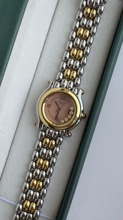 Classic Chopard Happy Sport Two-Tone Watch 4