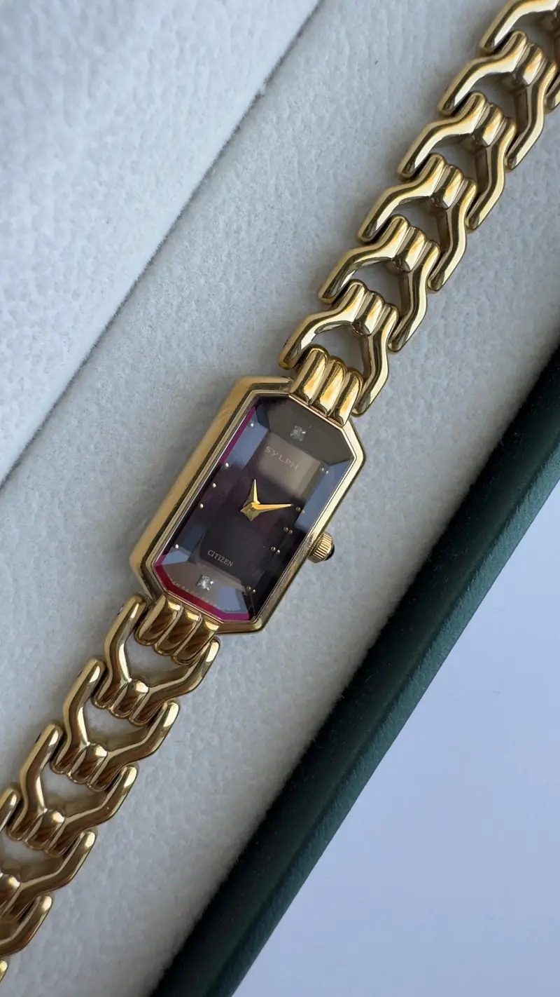 Citizen Sylph Rectangular Gold-Tone Watch — image 6