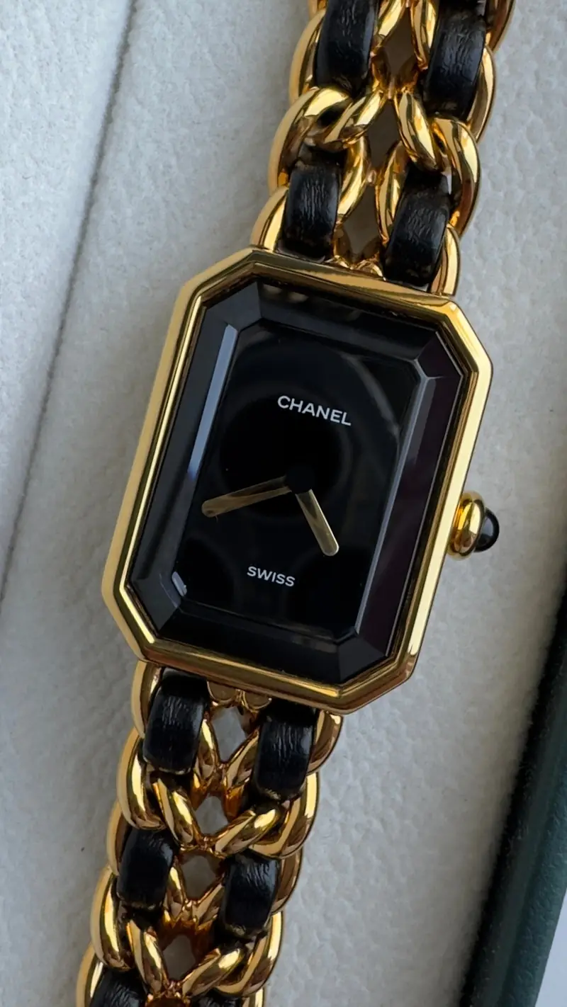 Sophisticated Chanel Black Dial Watch — image 2
