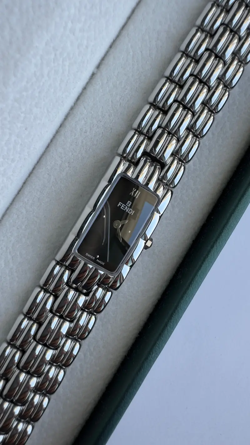 Fendi Sculpted Bracelet Watch with Dark Dial — image 7