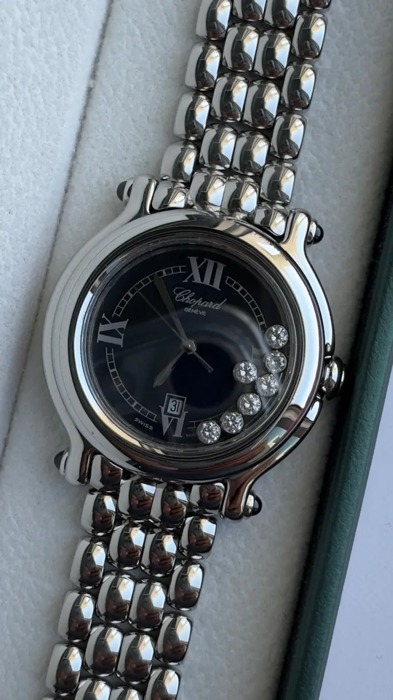 Chopard Happy Sport Medium Black Dial Bracelet Watch — image 2