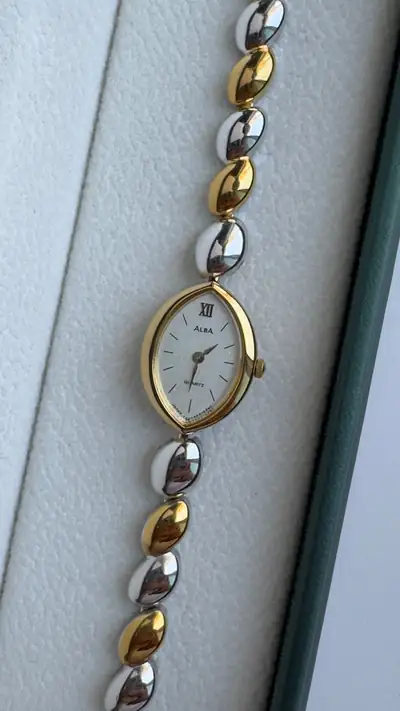 Elegant Seiko Alba Two-Tone Watch 2