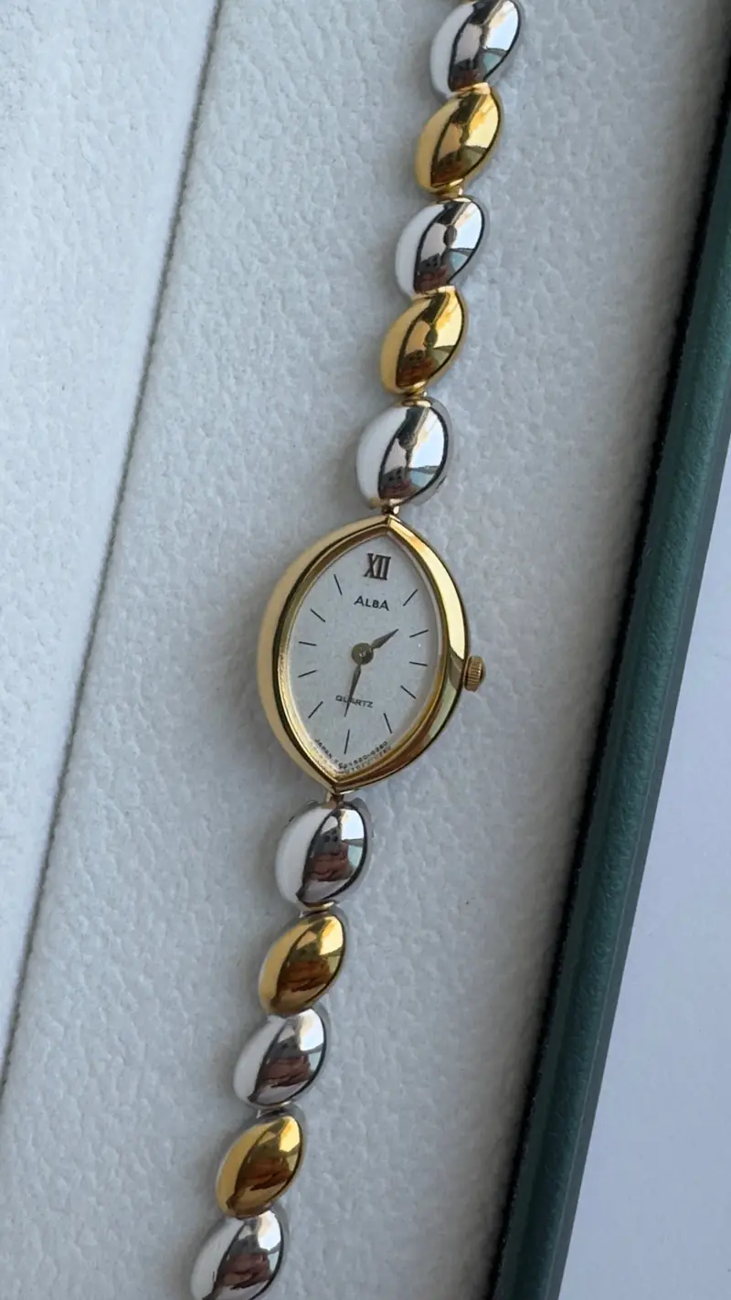 Elegant Seiko Alba Two-Tone Watch — image 2