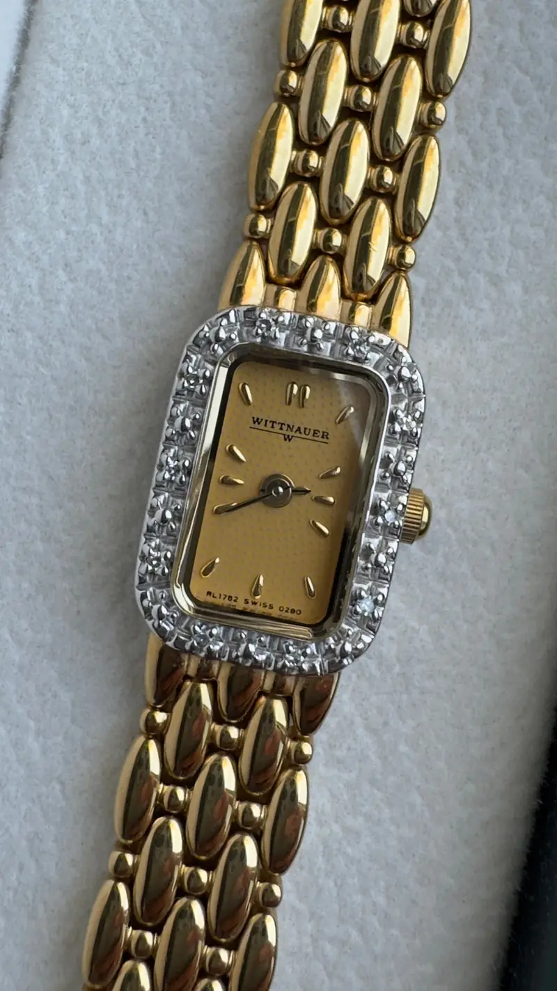 Wittnauer Diamond Bezel Sculpted Bracelet Watch — image 2