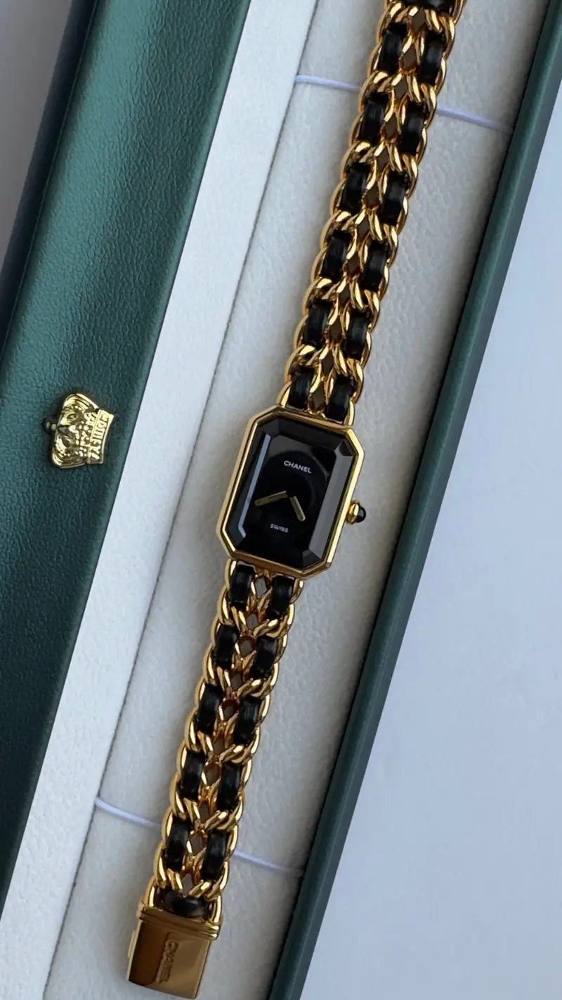 Sophisticated Chanel Black Dial Watch — image 5
