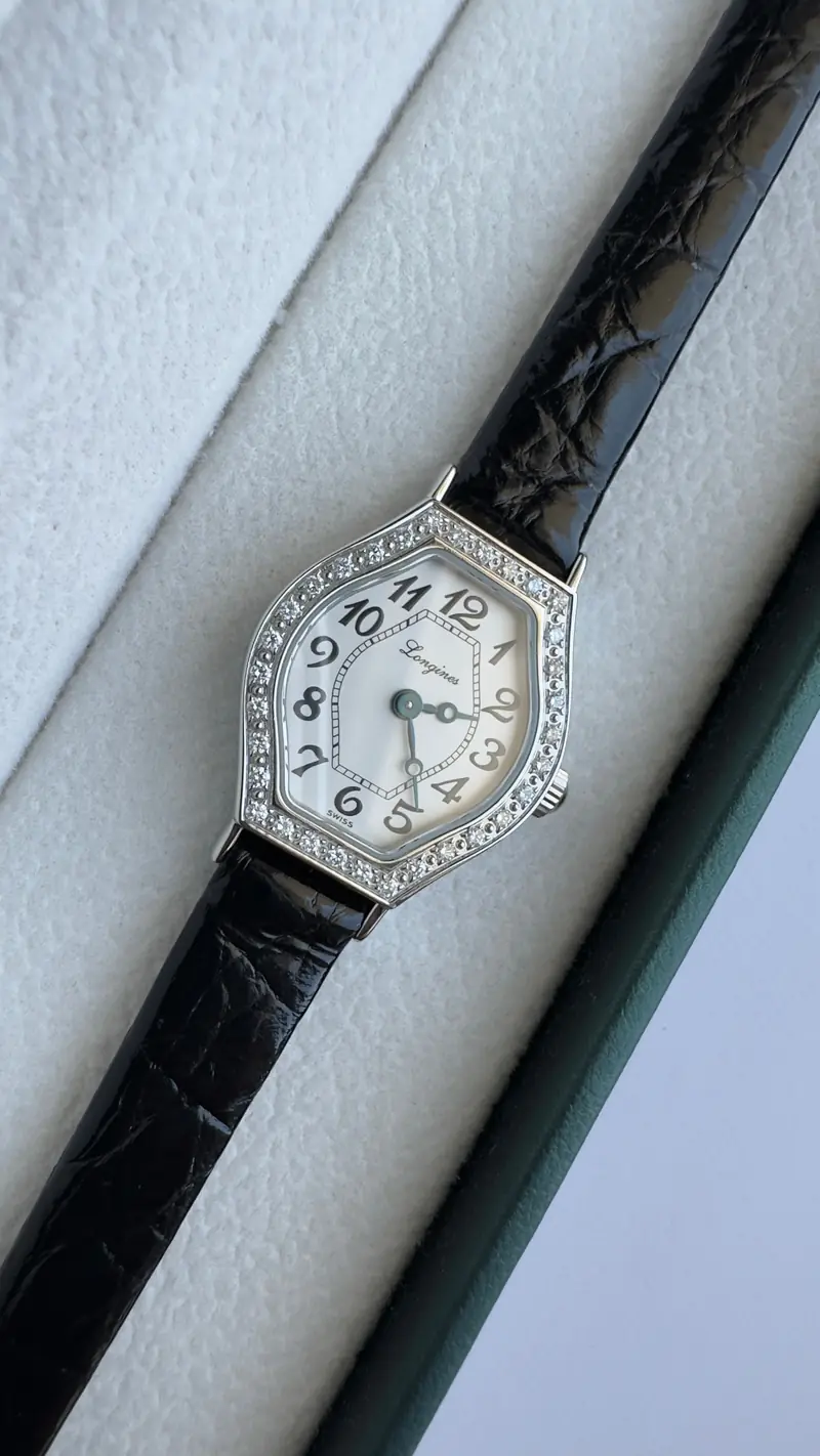 Longines Diamond-Set Hexagonal Case Watch — image 7