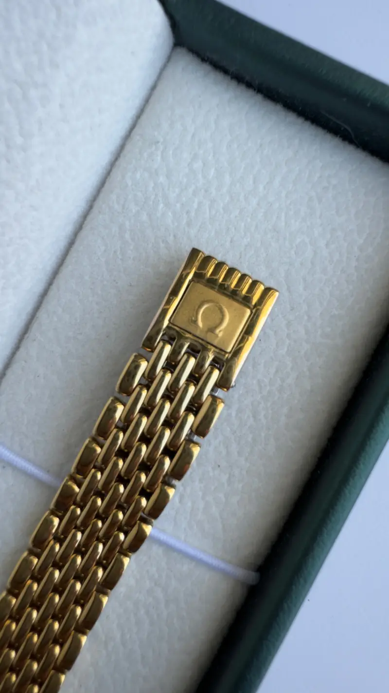 Omega Roman Numeral Gold-Tone Bracelet Watch — image 6