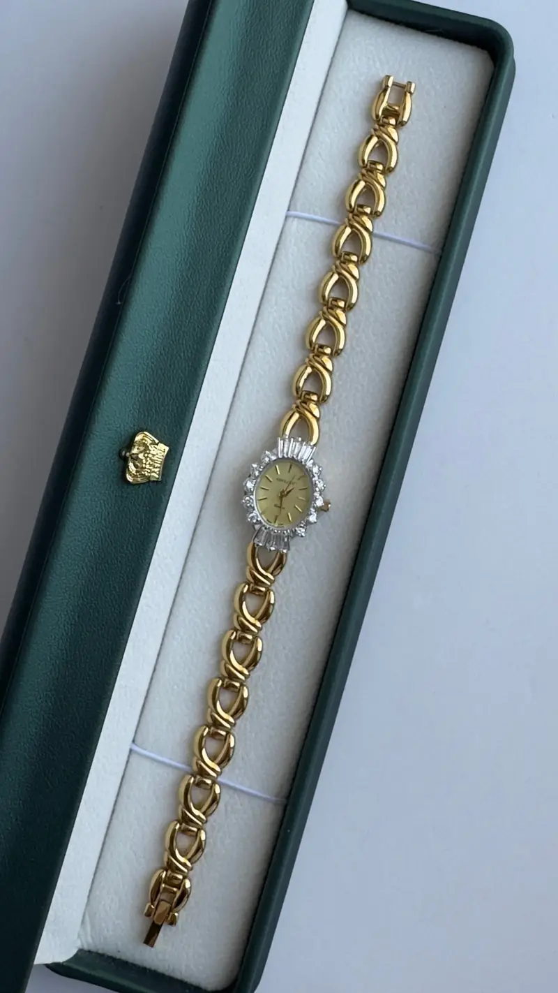 Elegant Jules Jurgensen Crystal Watch — image 6