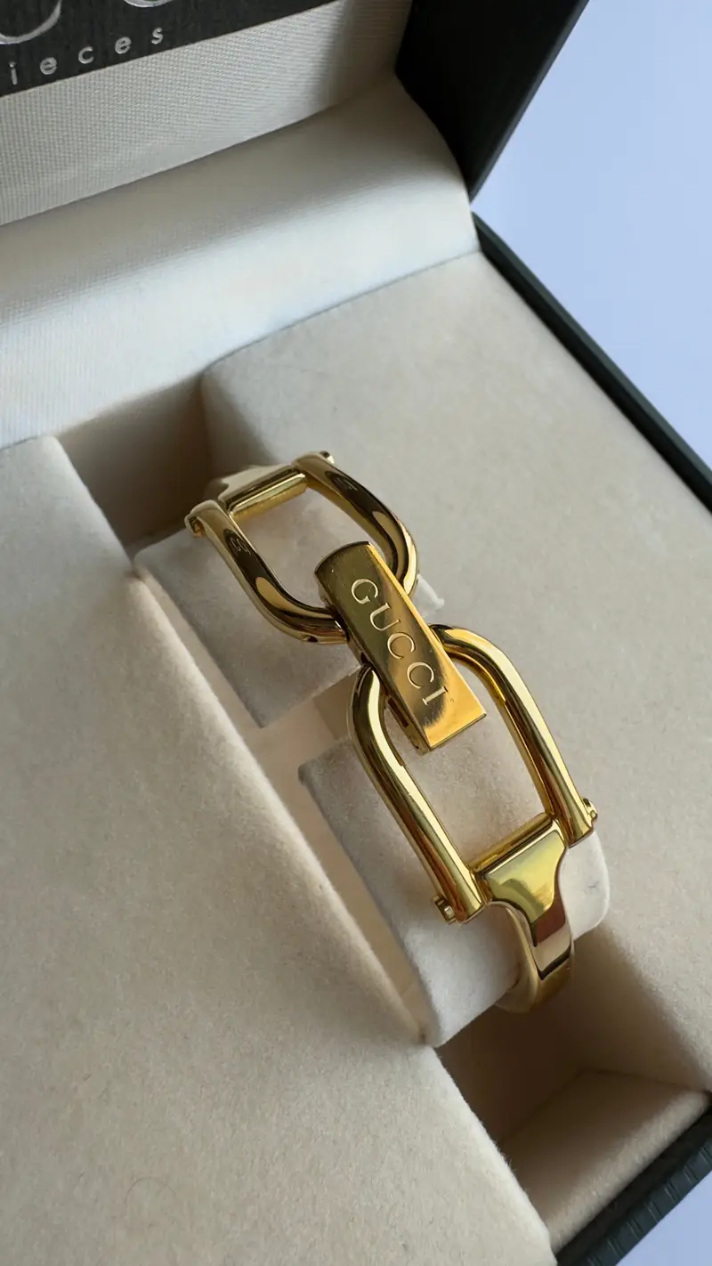 Gucci Slim Gold-Tone Bangle Watch — image 7